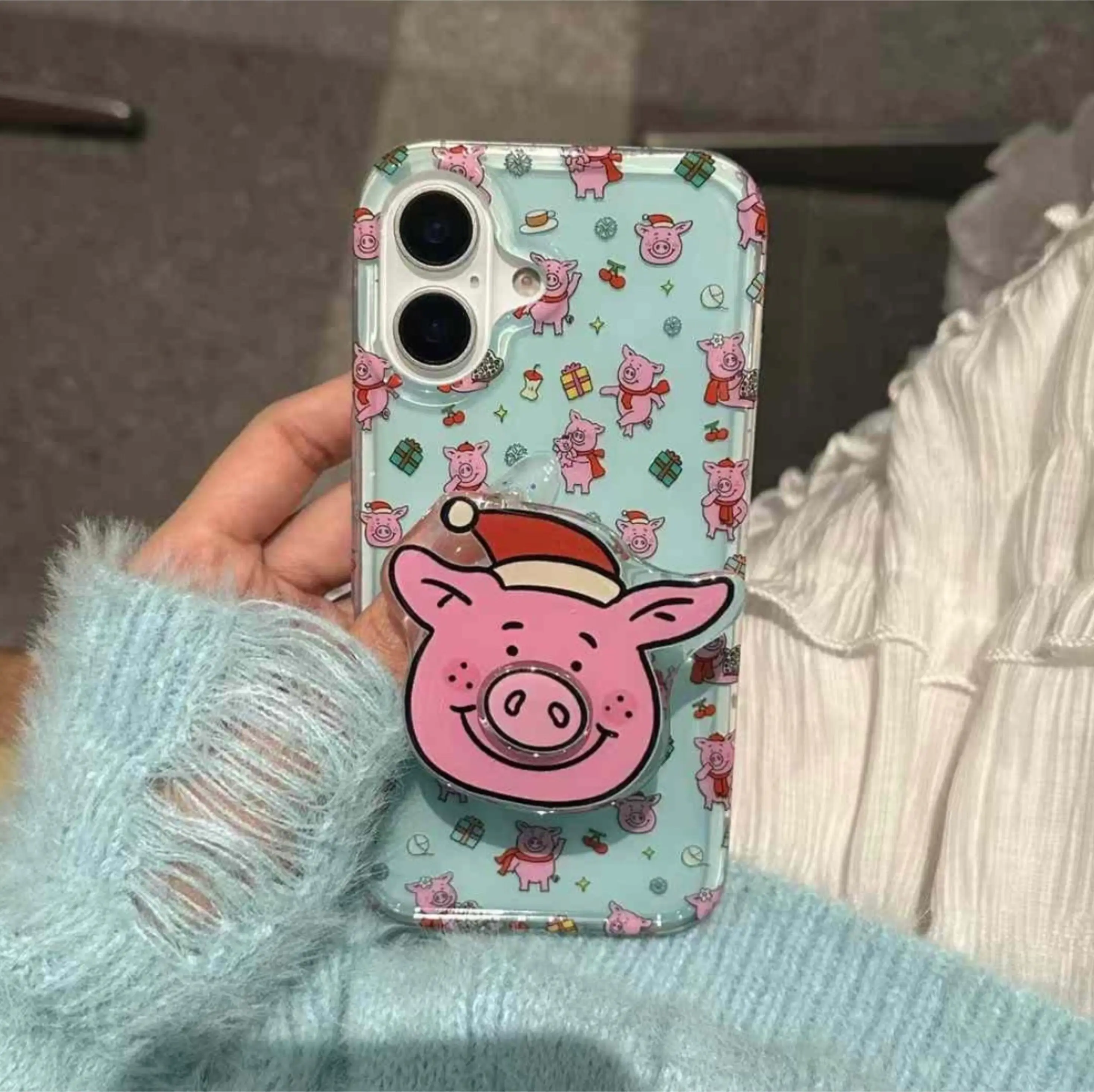 Piggy Party Silicon Case For iPhone With Piggy Holder